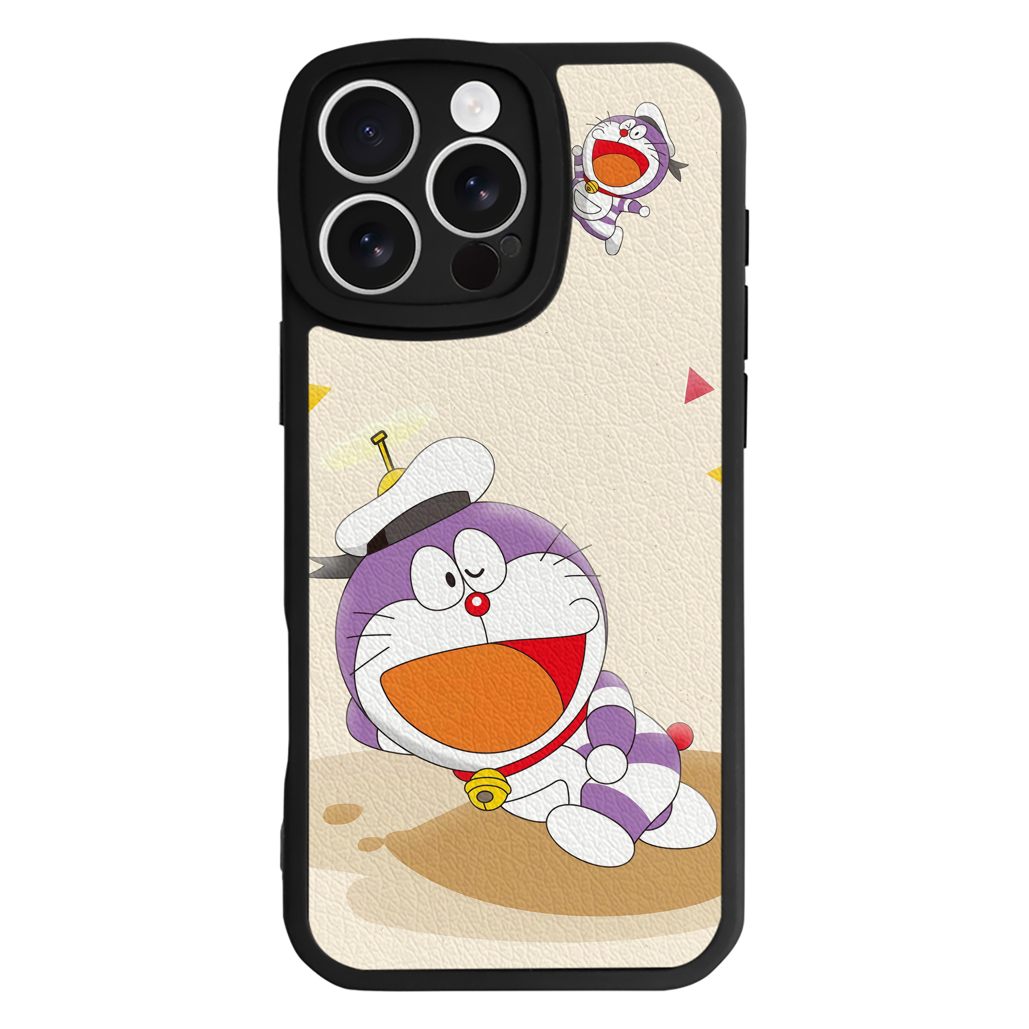 （画像用） ドラえもん Doraemon 【iPhone 16シリーズ対応】シリコンスマホケース（レザー調） 材質：シリコン